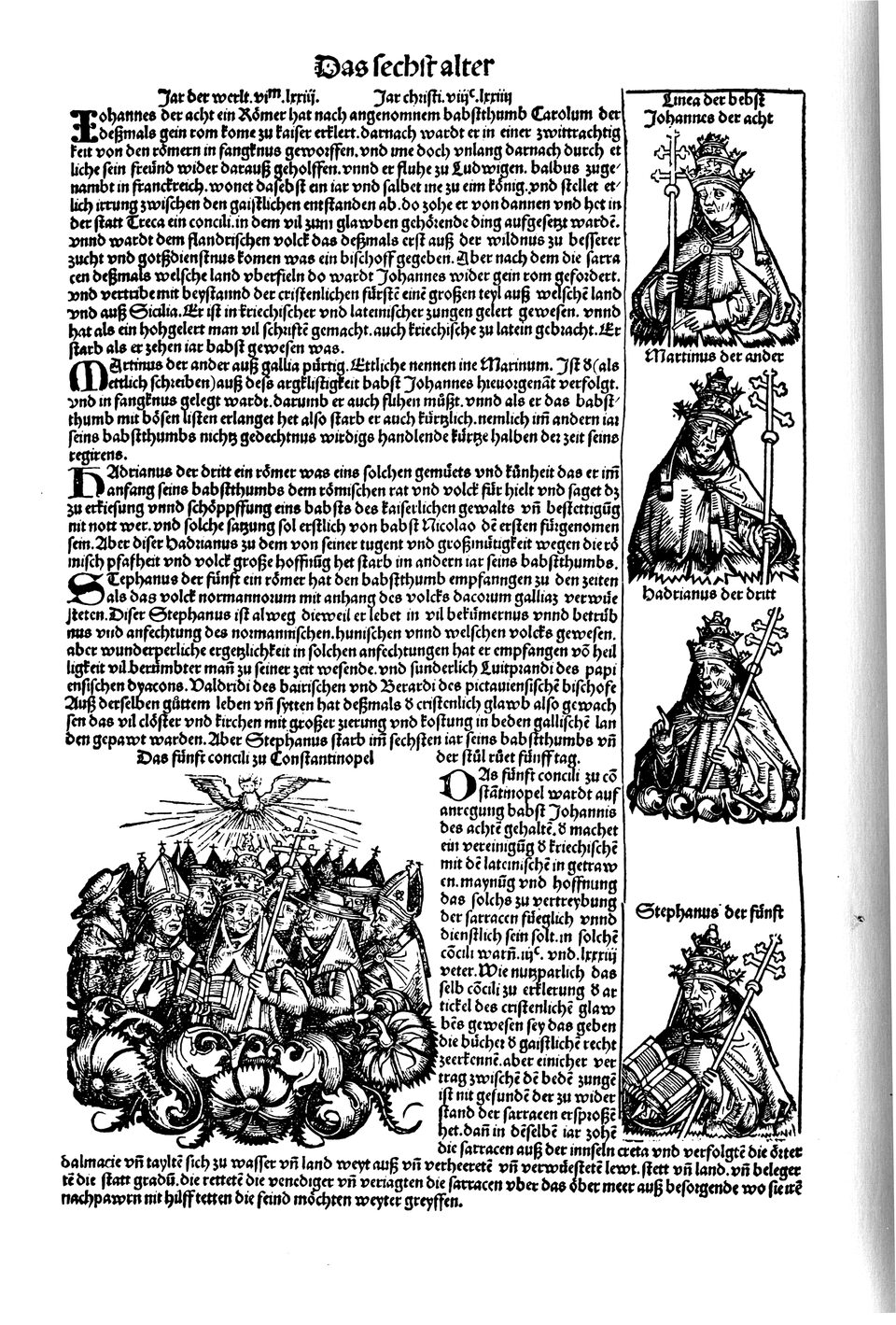Schedelsche Weltchronik Blatt 172, linke Seite