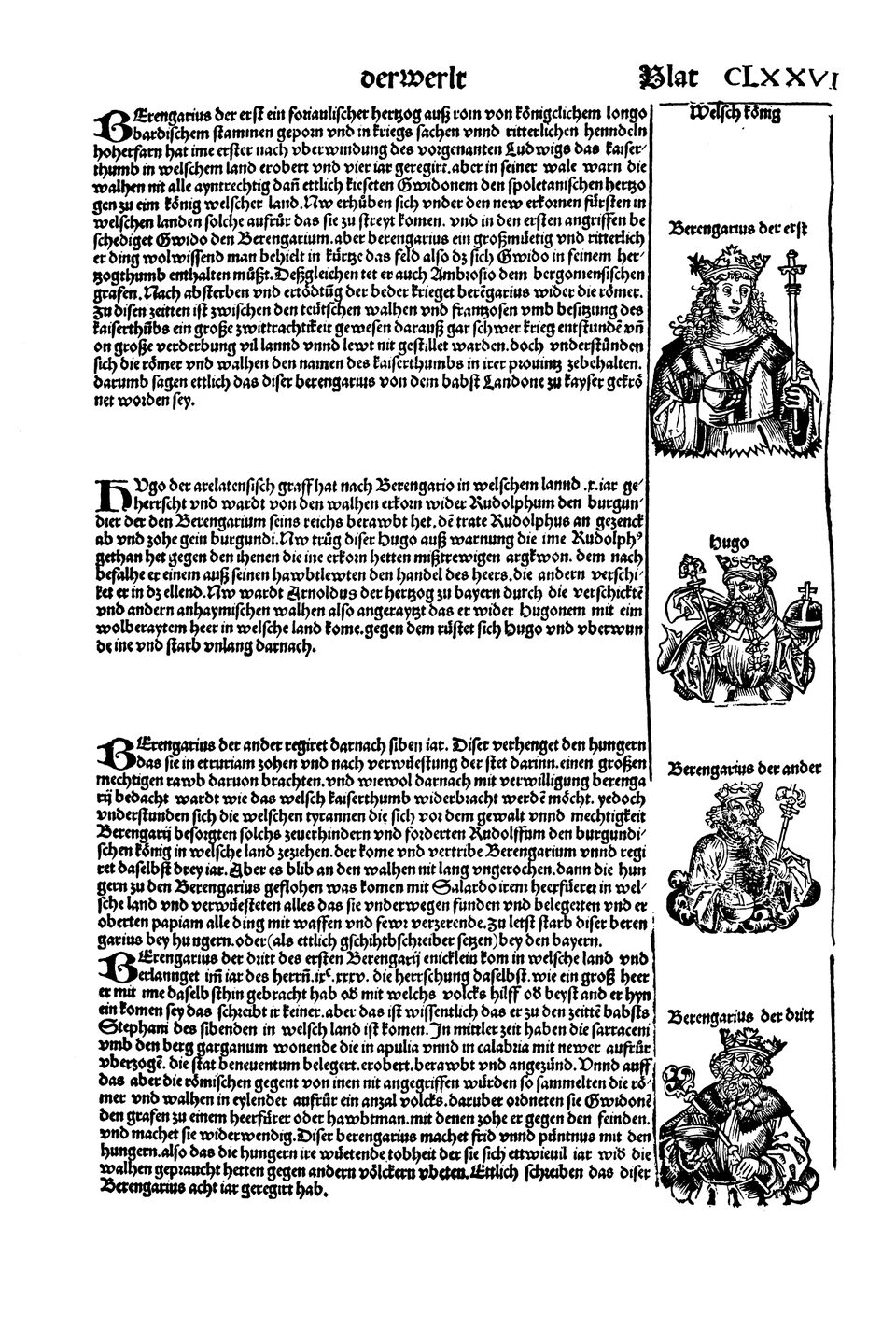 Schedelsche Weltchronik Blatt 176, rechte Seite