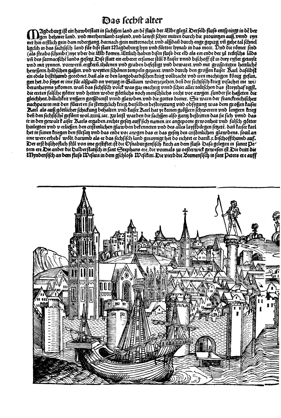 Schedelsche Weltchronik Blatt 180, linke Seite