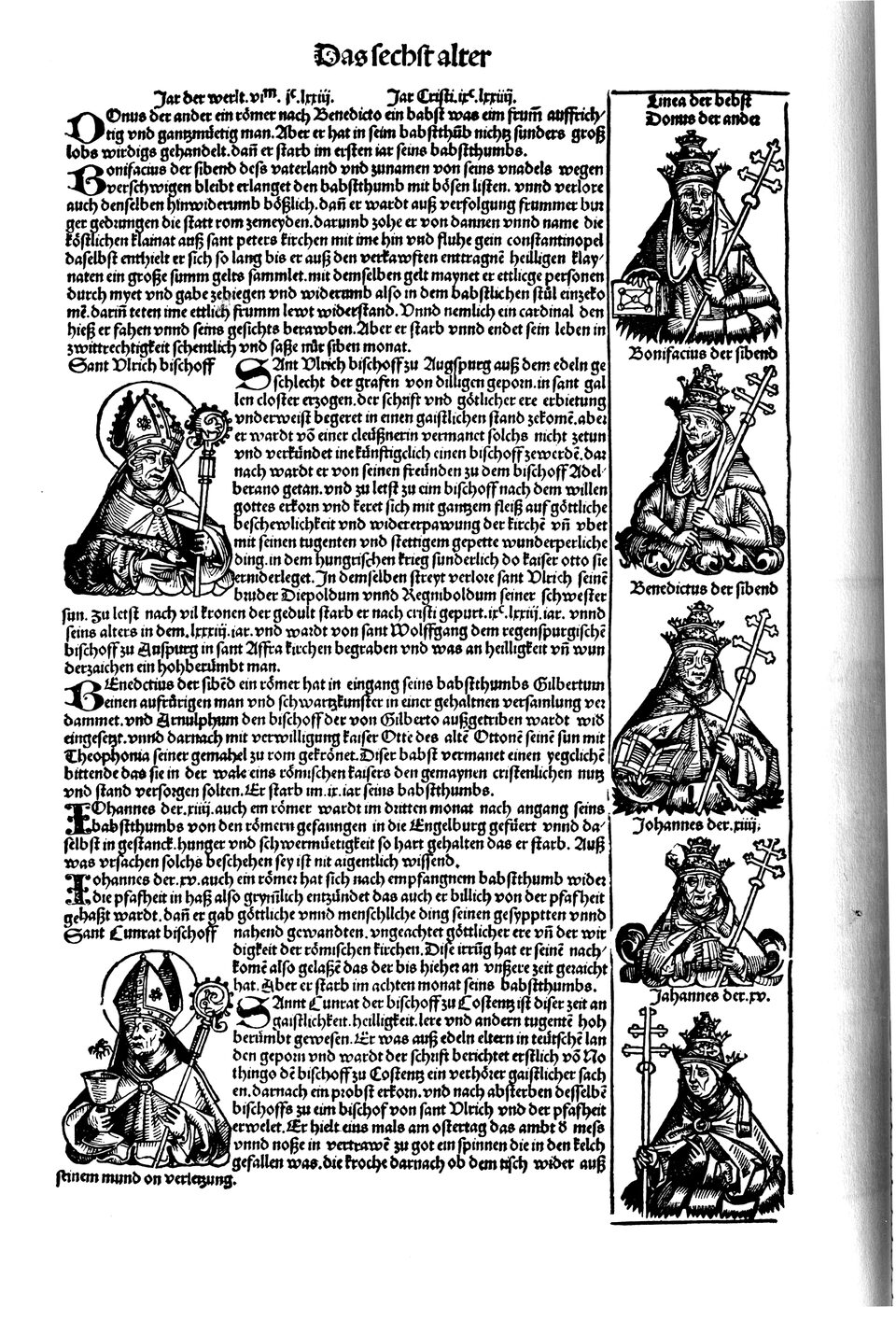 Schedelsche Weltchronik Blatt 181, linke Seite