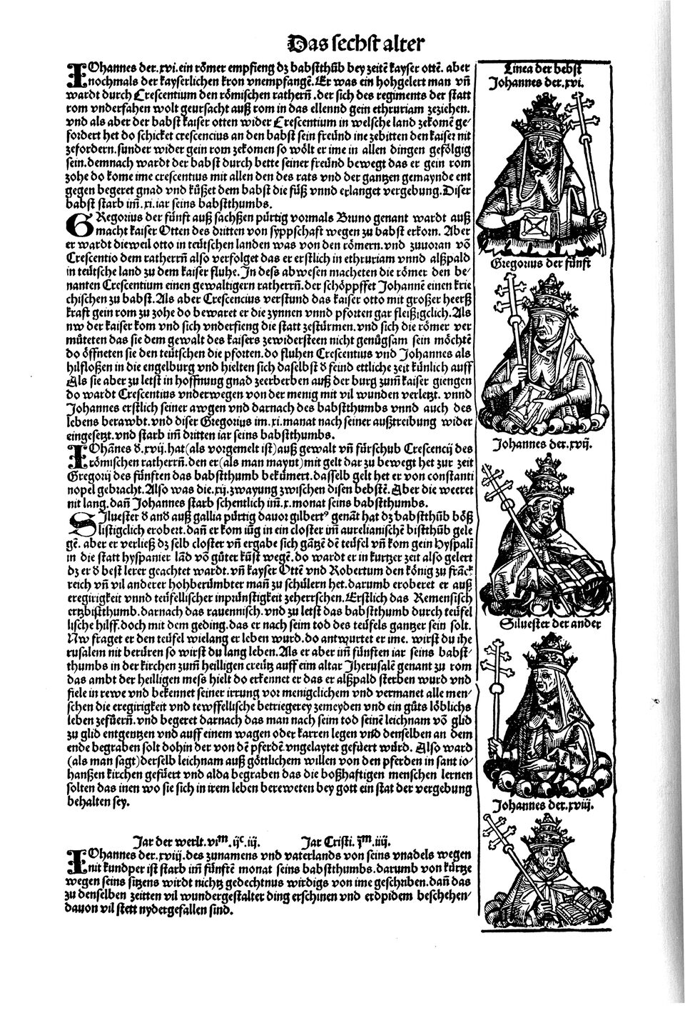 Schedelsche Weltchronik Blatt 182, linke Seite