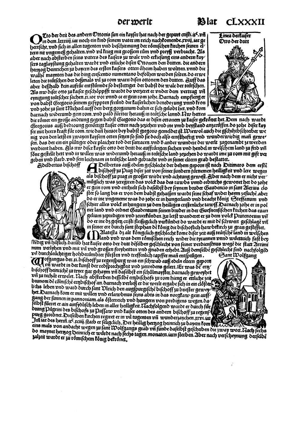 Schedelsche Weltchronik Blatt 182, rechte Seite