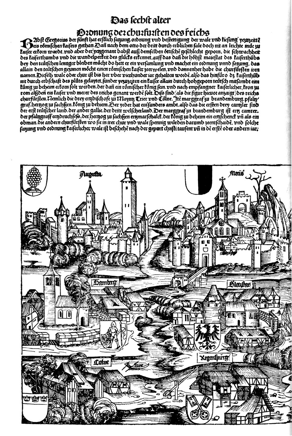 Schedelsche Weltchronik Blatt 185, linke Seite