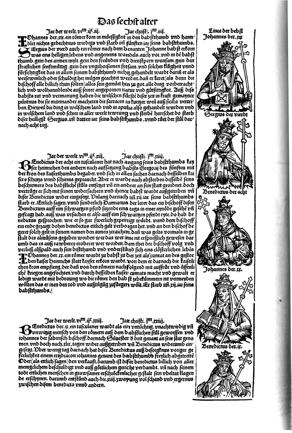 Schedelsche Weltchronik Blatt 186, linke Seite