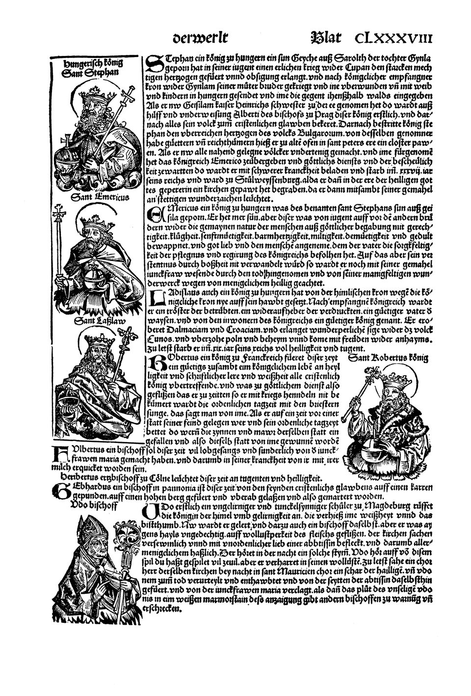 Schedelsche Weltchronik Blatt 188, rechte Seite