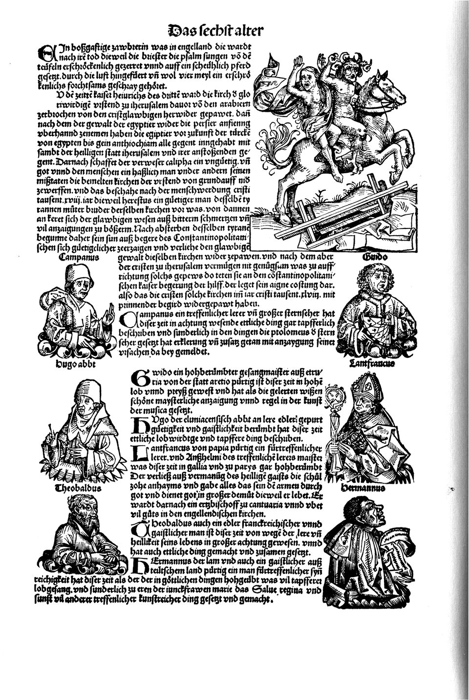 Schedelsche Weltchronik Blatt 190, linke Seite