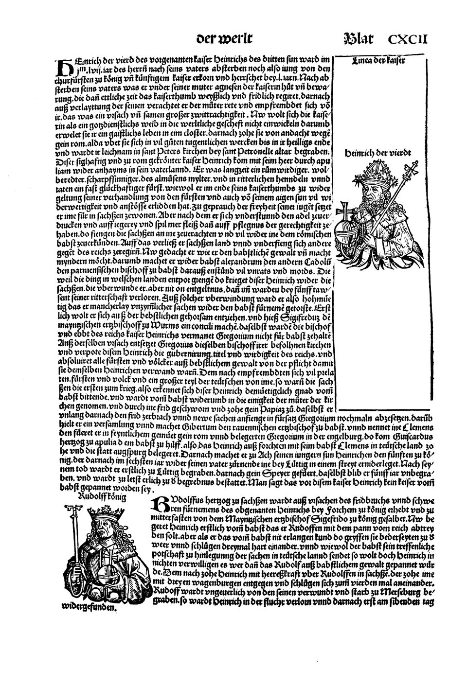 Schedelsche Weltchronik Blatt 192, rechte Seite