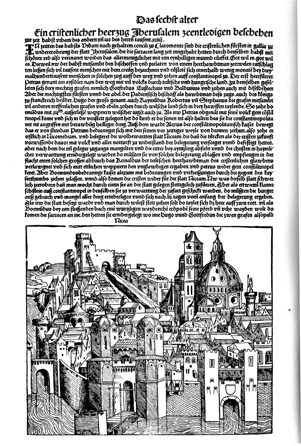 Schedelsche Weltchronik Blatt 195, linke Seite
