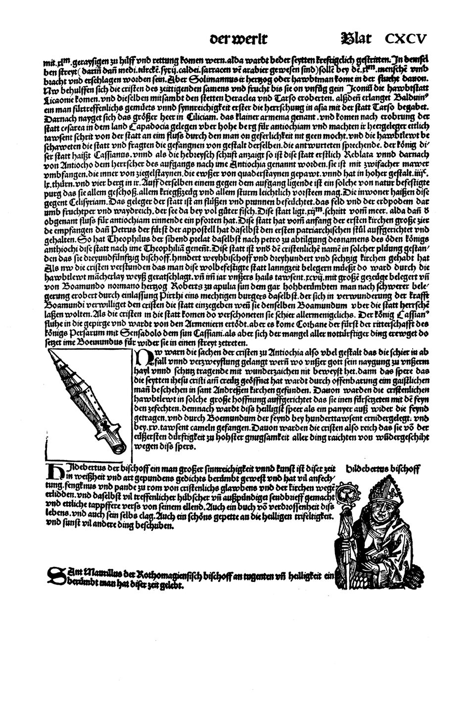 Schedelsche Weltchronik Blatt 195, rechte Seite