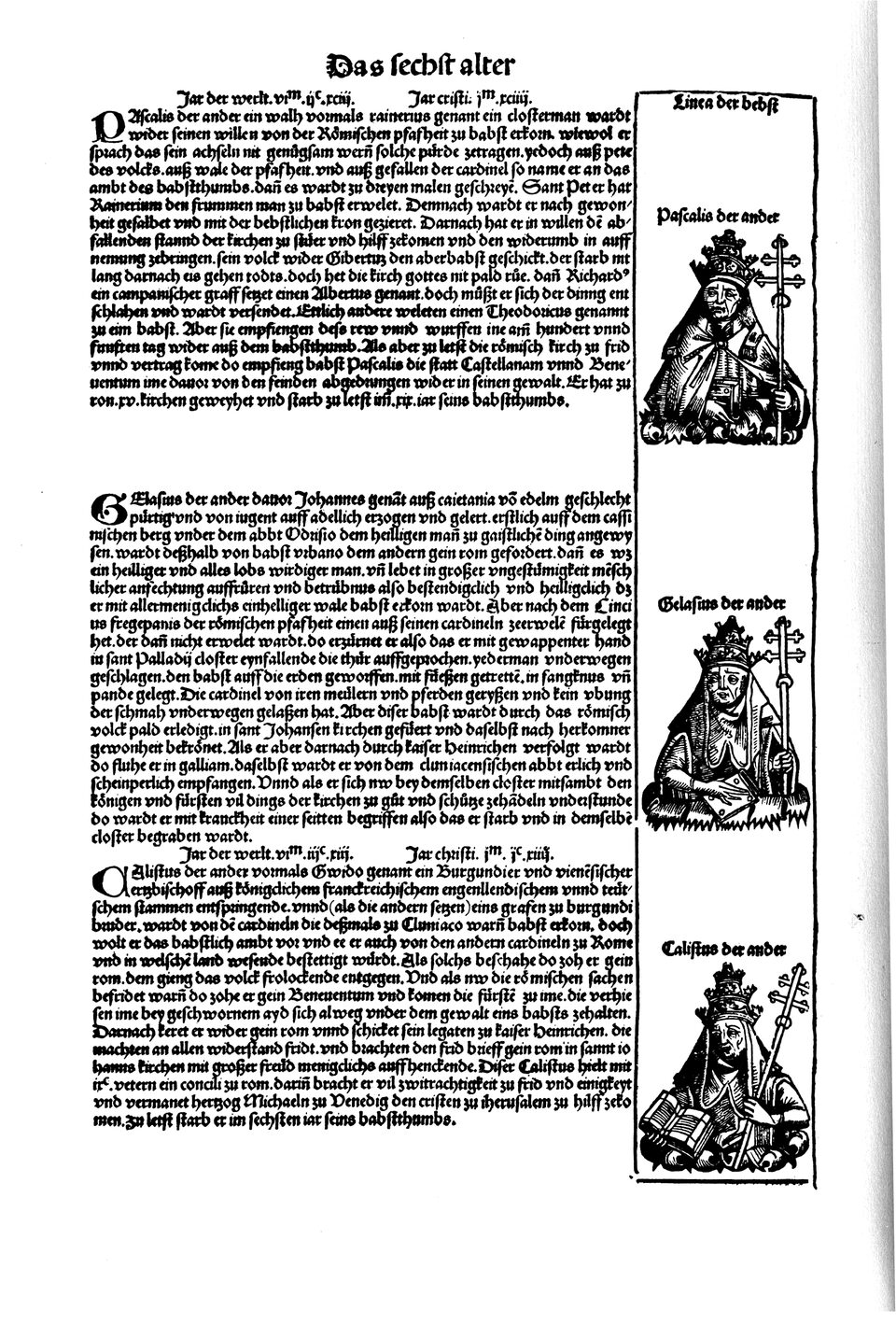 Schedelsche Weltchronik Blatt 197, linke Seite