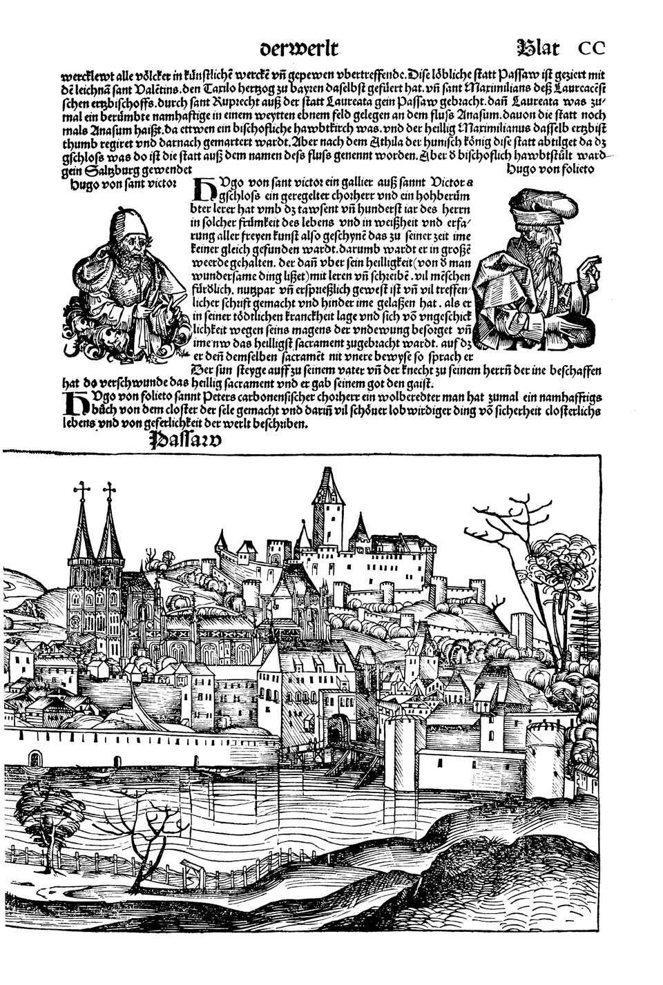 Schedelsche Weltchronik Blatt 200, rechte Seite