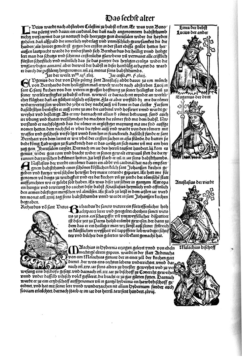 Schedelsche Weltchronik Blatt 201, linke Seite
