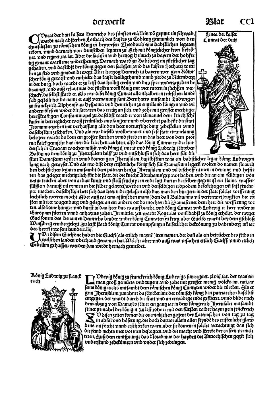 Schedelsche Weltchronik Blatt 201, rechte Seite