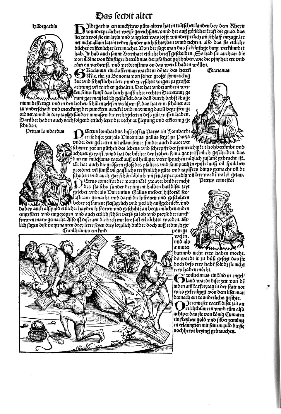 Schedelsche Weltchronik Blatt 202, linke Seite