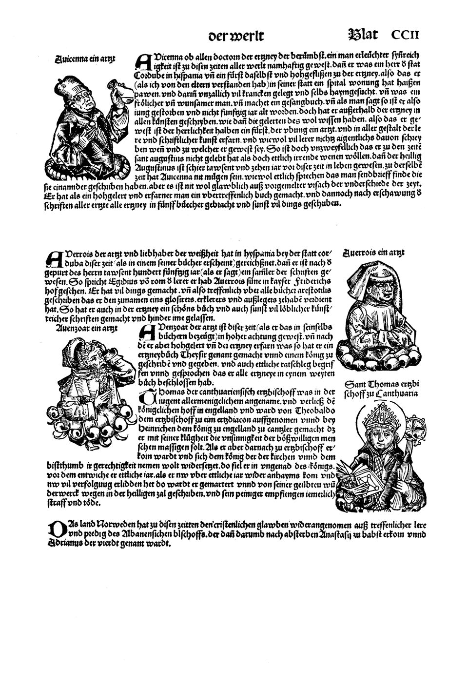 Schedelsche Weltchronik Blatt 202, rechte Seite