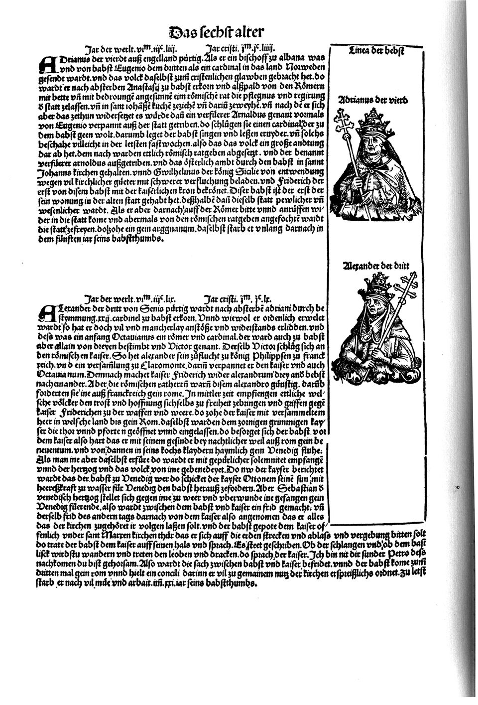 Schedelsche Weltchronik Blatt 203, linke Seite