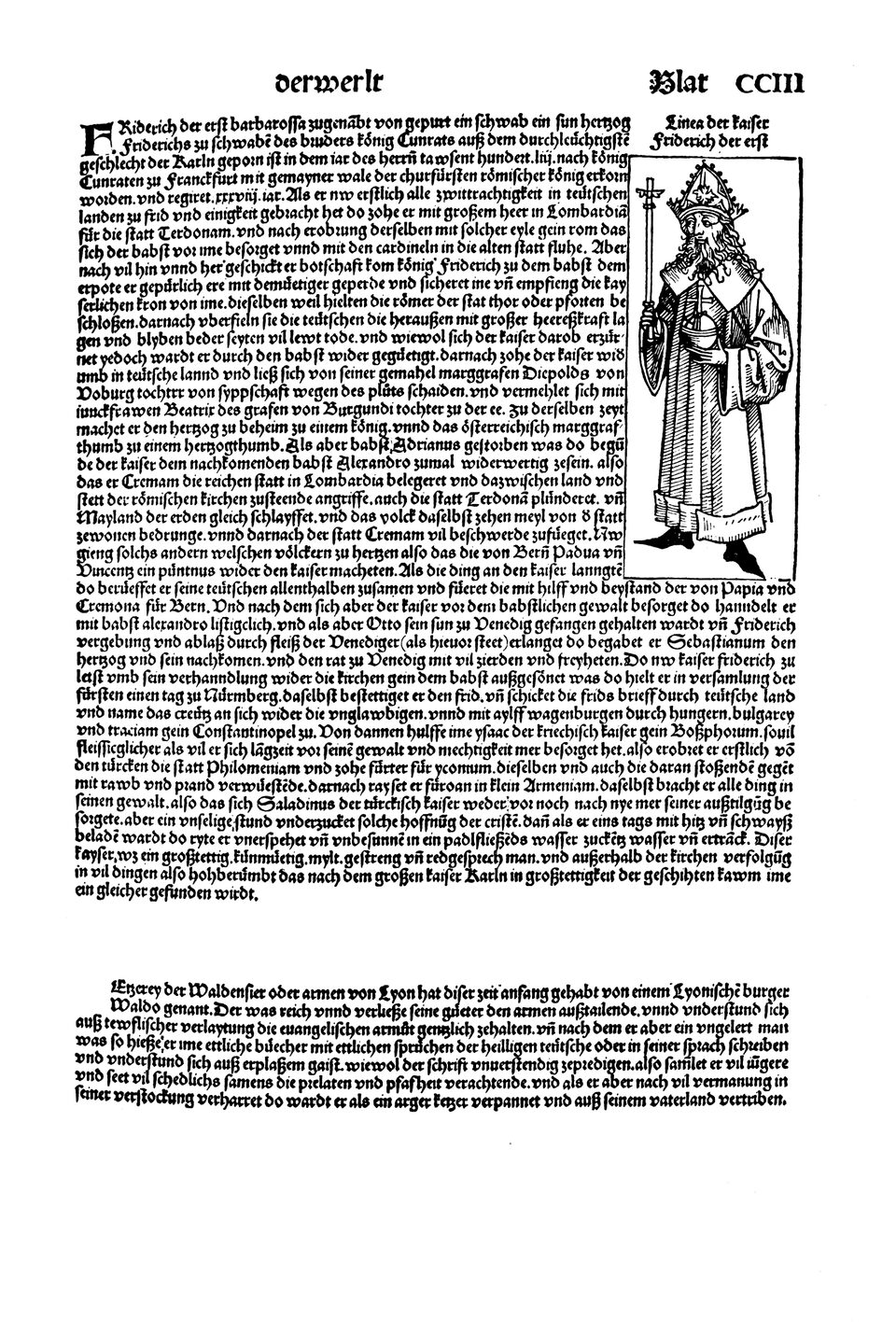 Schedelsche Weltchronik Blatt 203, rechte Seite