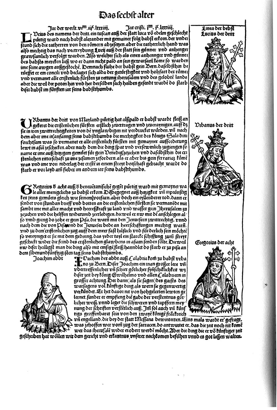Schedelsche Weltchronik Blatt 205, linke Seite