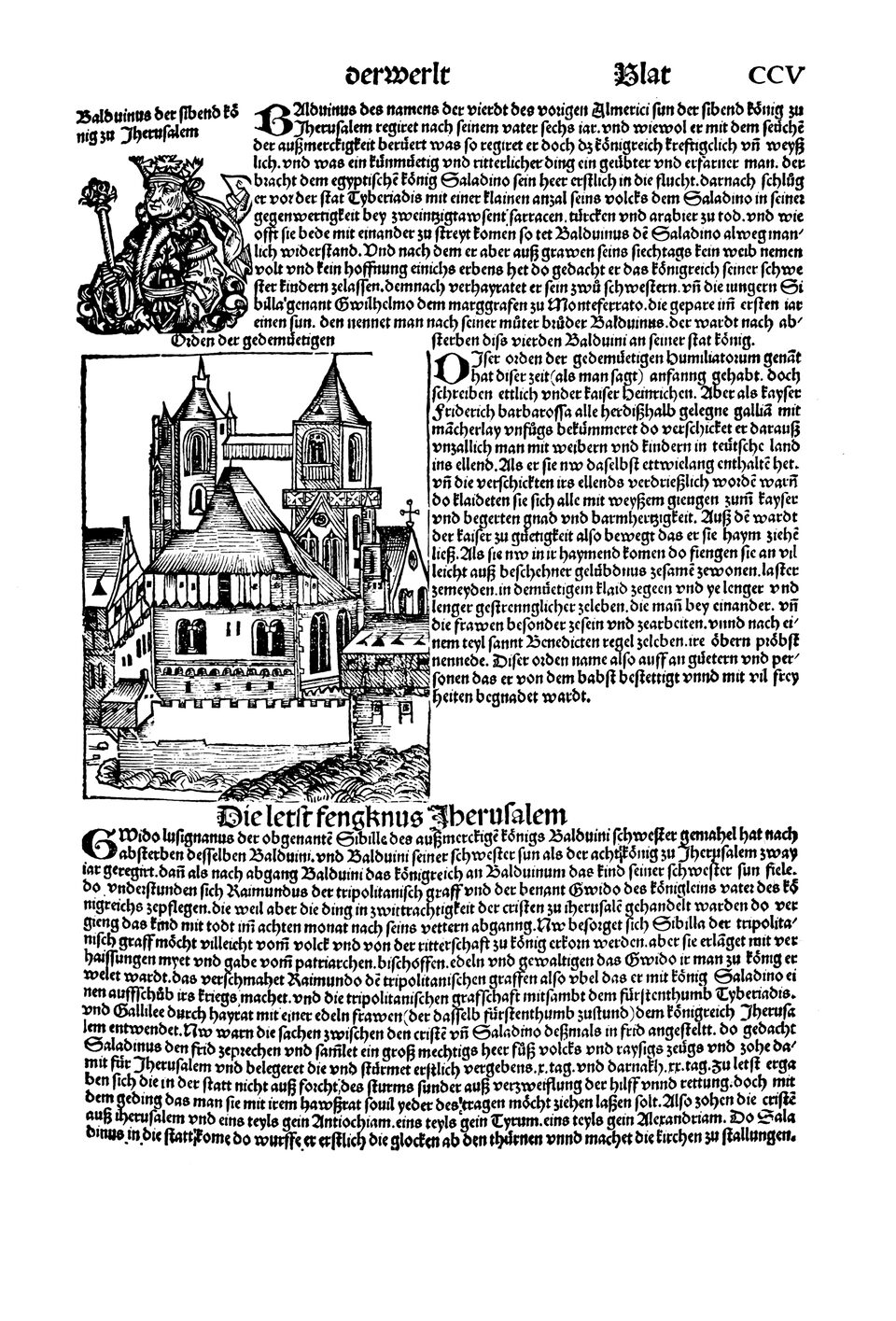 Schedelsche Weltchronik Blatt 205, rechte Seite