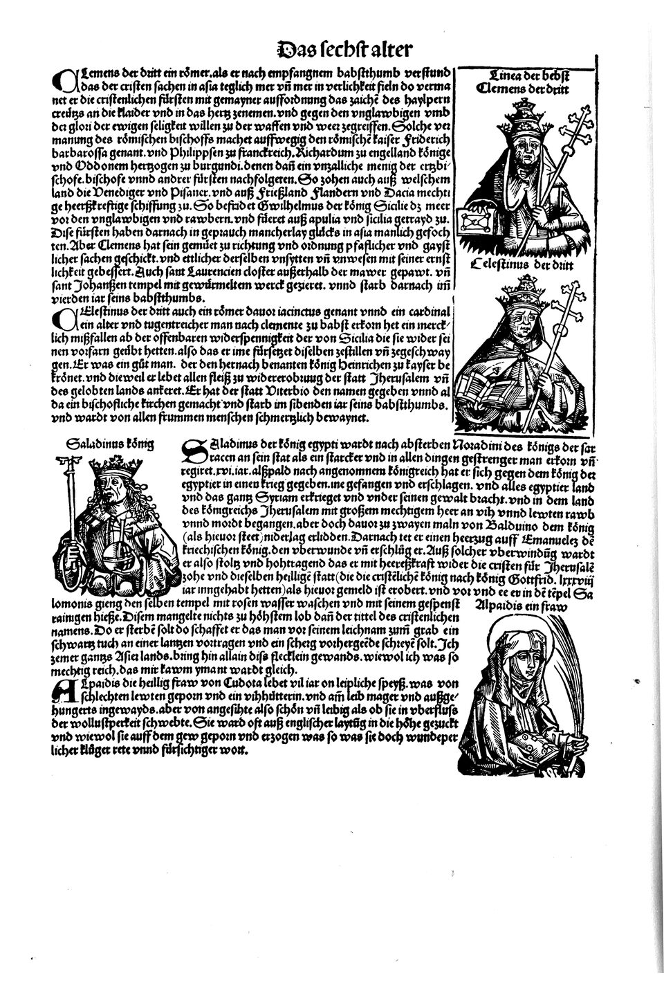 Schedelsche Weltchronik Blatt 206, linke Seite