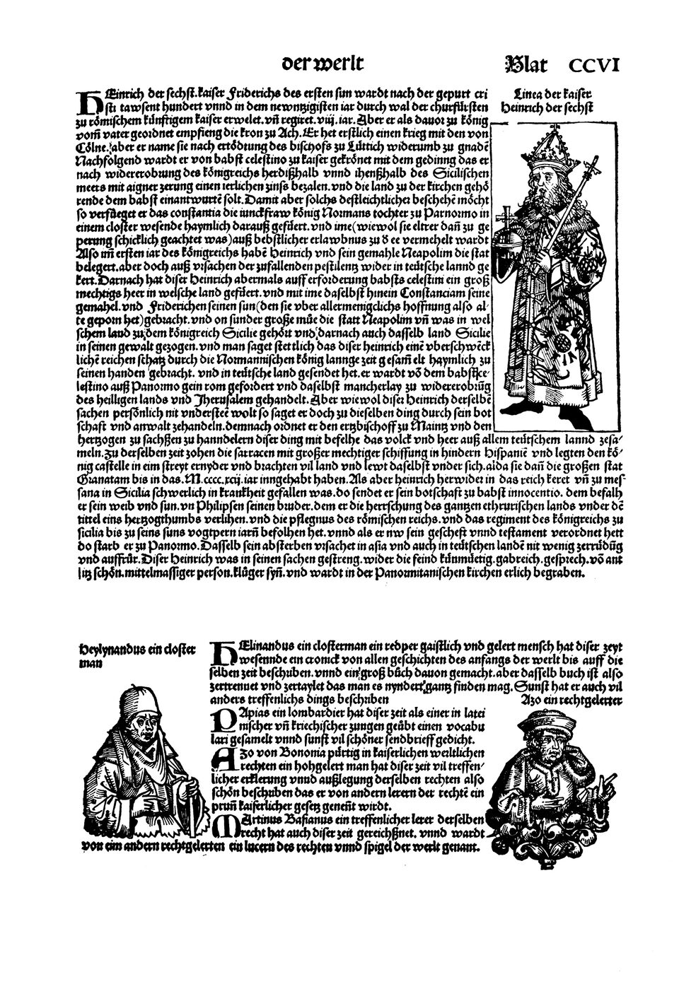 Schedelsche Weltchronik Blatt 206, rechte Seite