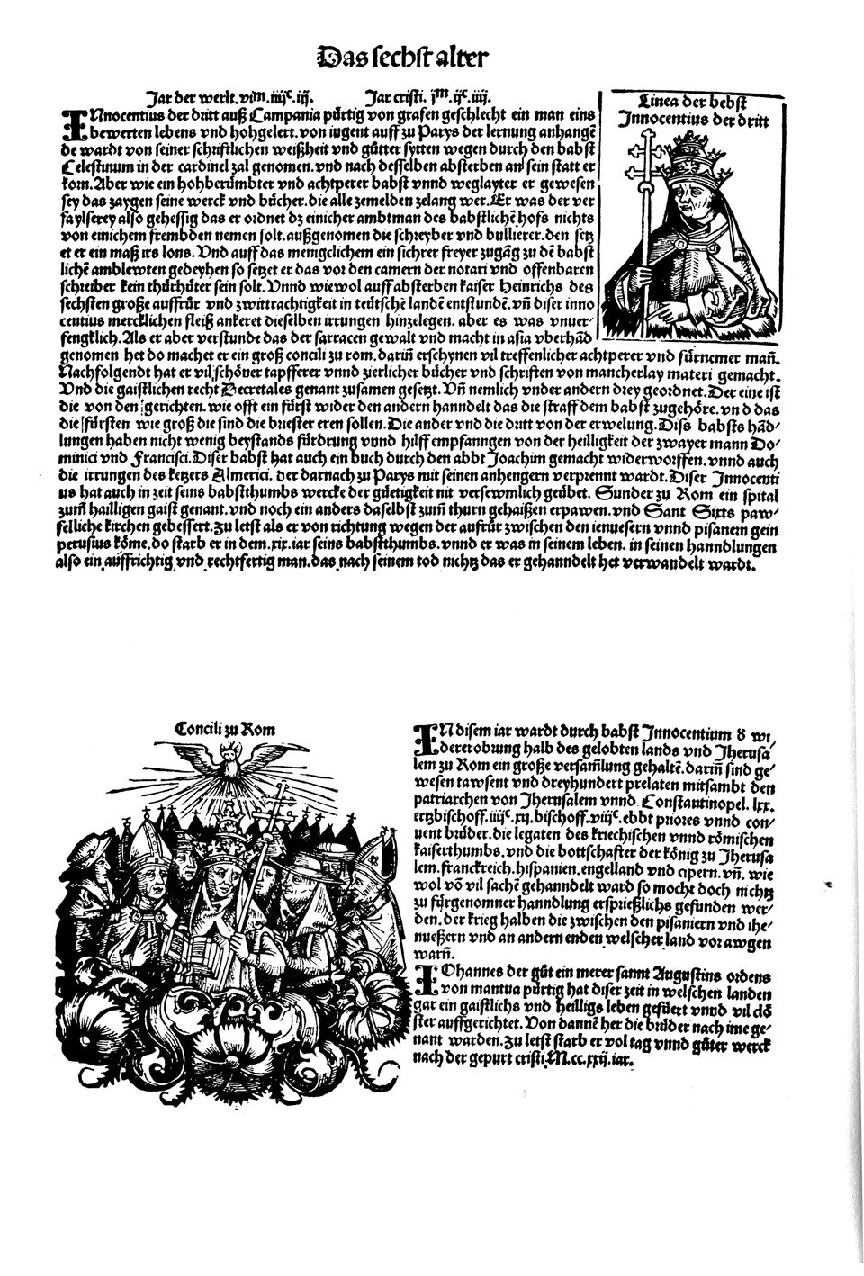 Schedelsche Weltchronik Blatt 207, linke Seite