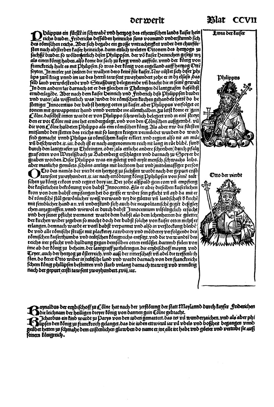 Schedelsche Weltchronik Blatt 207, rechte Seite