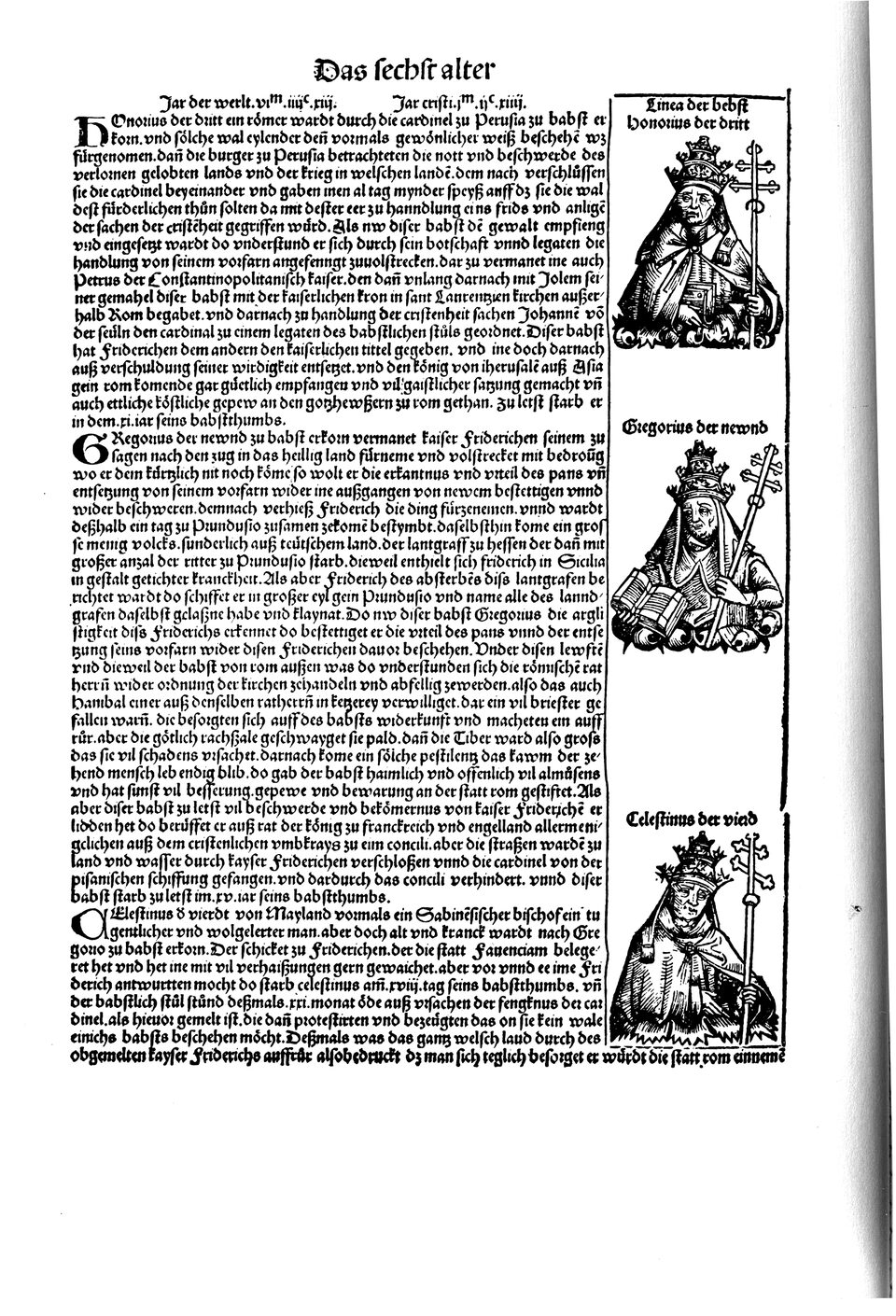 Schedelsche Weltchronik Blatt 209, linke Seite