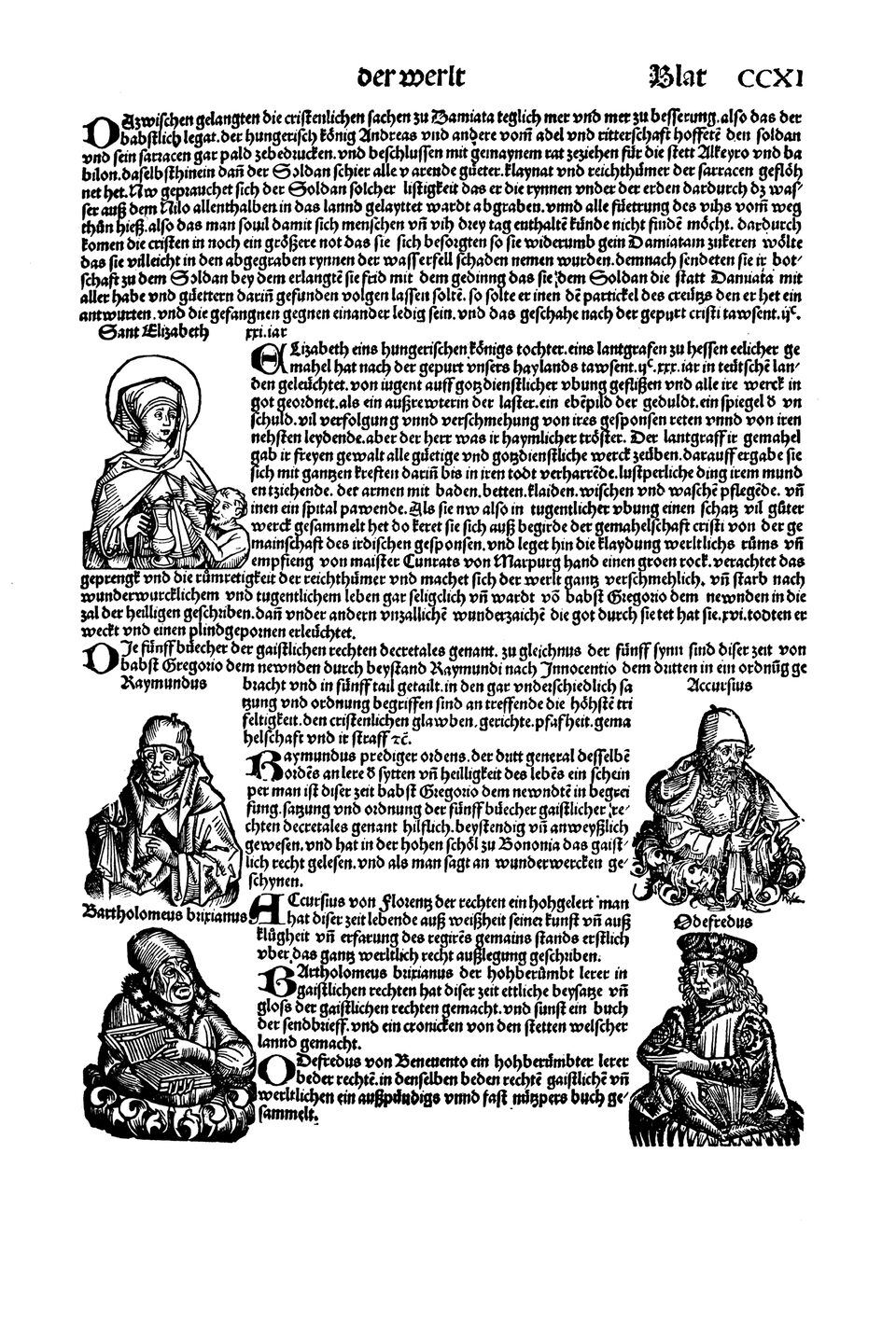 Schedelsche Weltchronik Blatt 211, rechte Seite