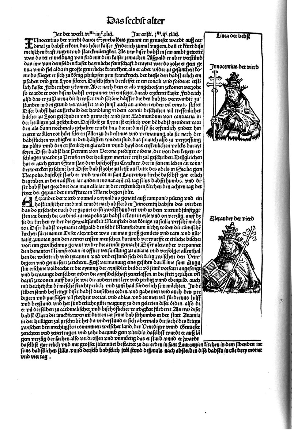 Schedelsche Weltchronik Blatt 212, linke Seite