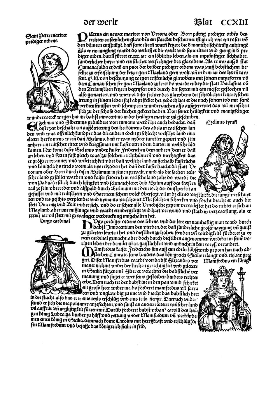 Schedelsche Weltchronik Blatt 213, rechte Seite