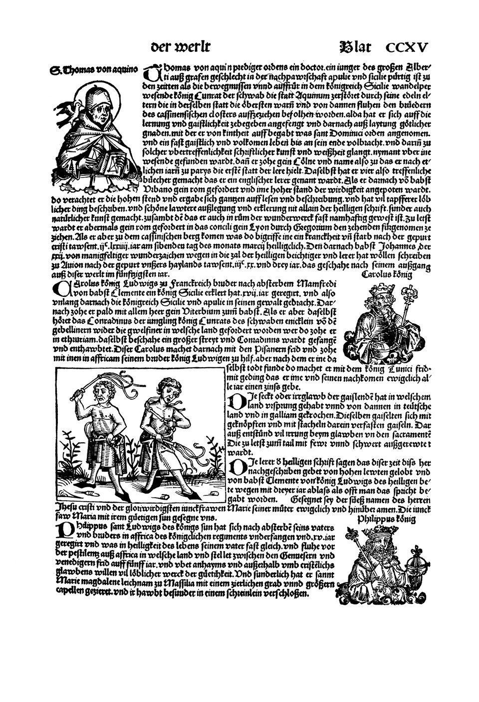 Schedelsche Weltchronik Blatt 215, rechte Seite