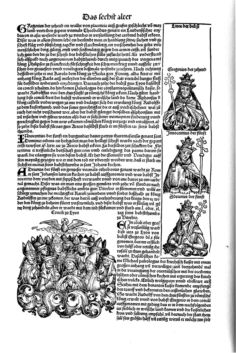 Schedelsche Weltchronik Blatt 216, linke Seite