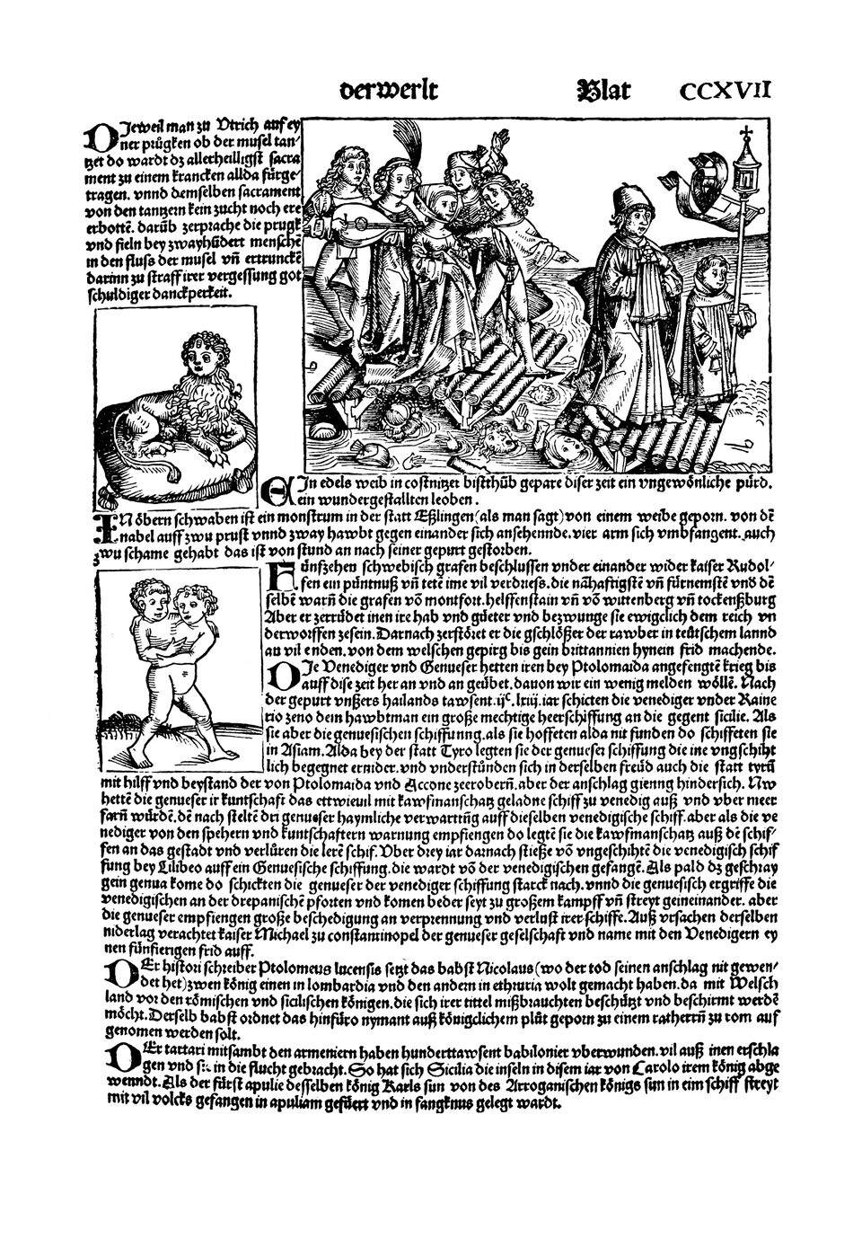 Schedelsche Weltchronik Blatt 217, rechte Seite