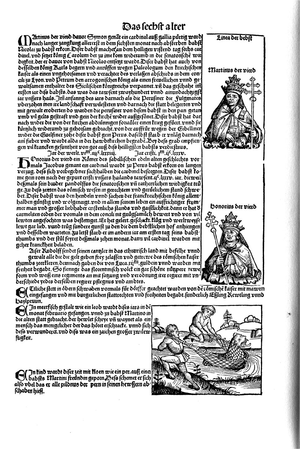 Schedelsche Weltchronik Blatt 218, linke Seite