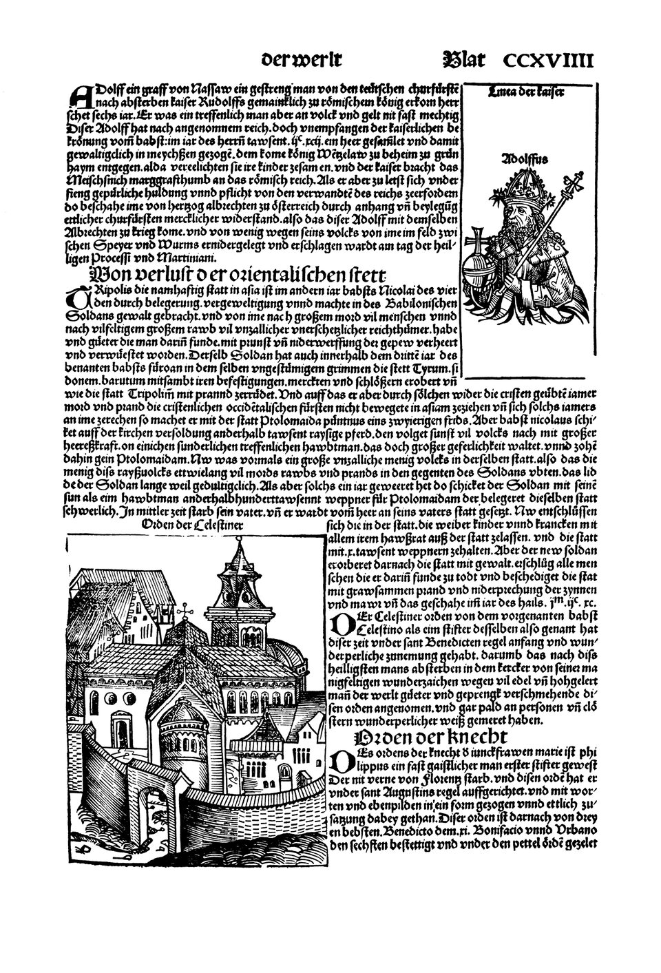 Schedelsche Weltchronik Blatt 219, rechte Seite