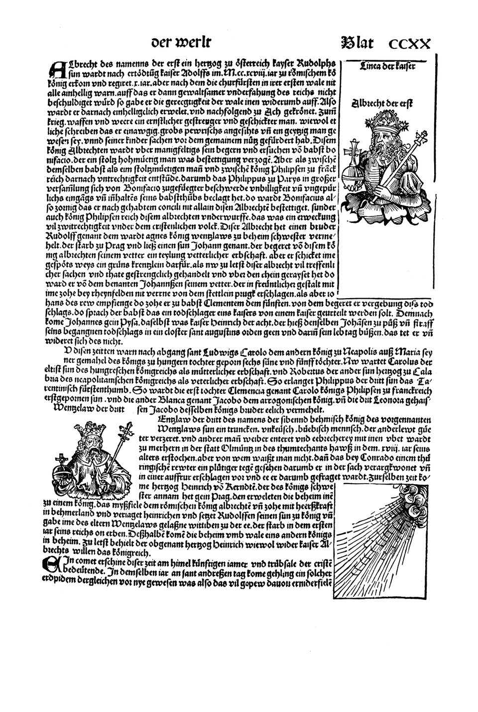 Schedelsche Weltchronik Blatt 220, rechte Seite