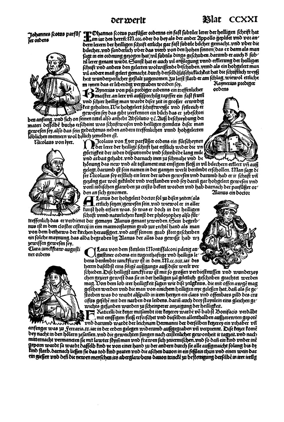 Schedelsche Weltchronik Blatt 221, rechte Seite