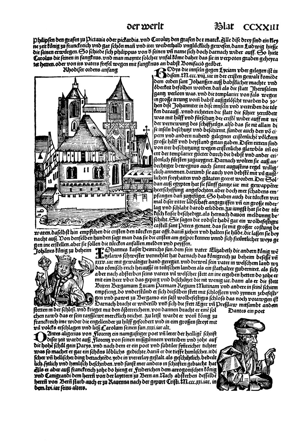 Schedelsche Weltchronik Blatt 223, rechte Seite