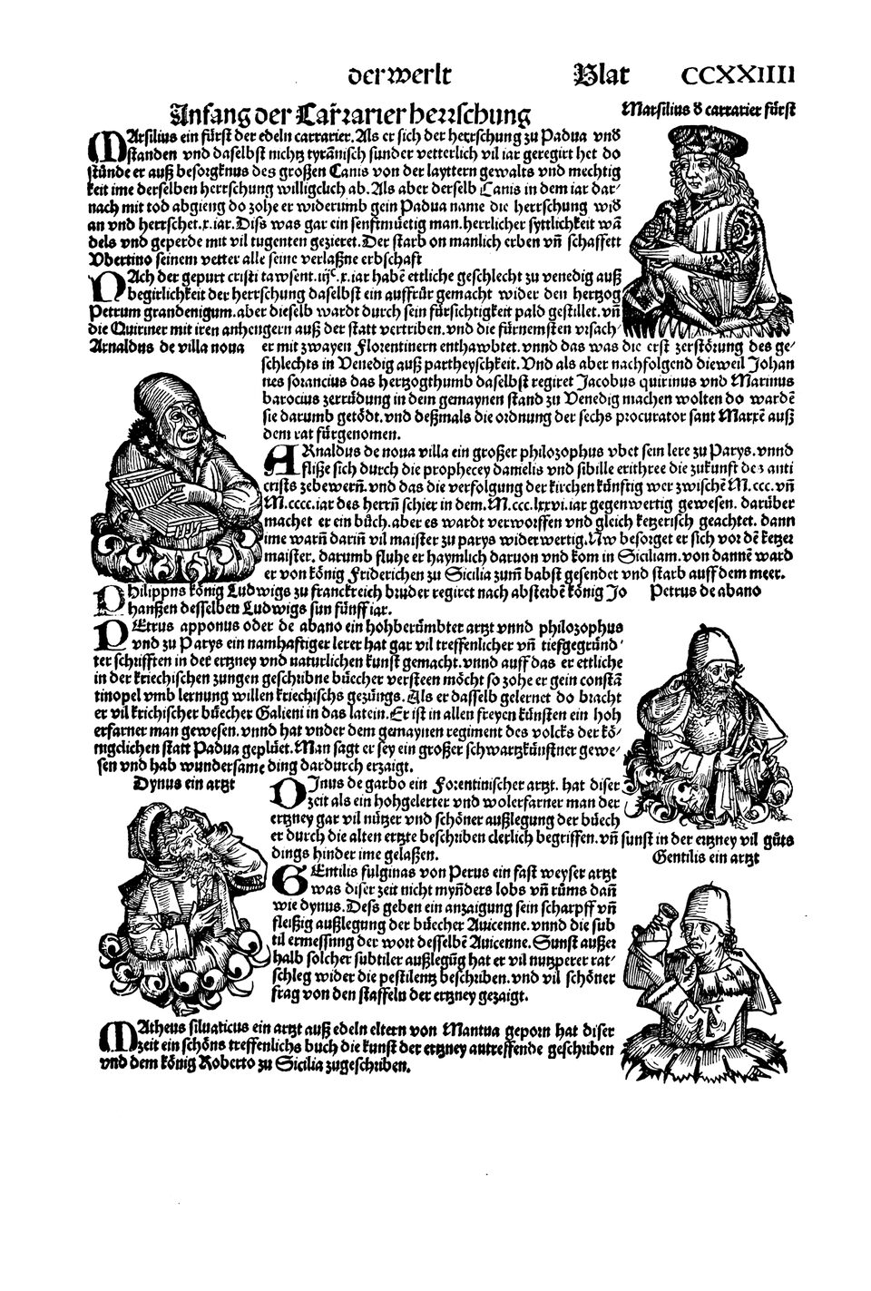 Schedelsche Weltchronik Blatt 224, rechte Seite