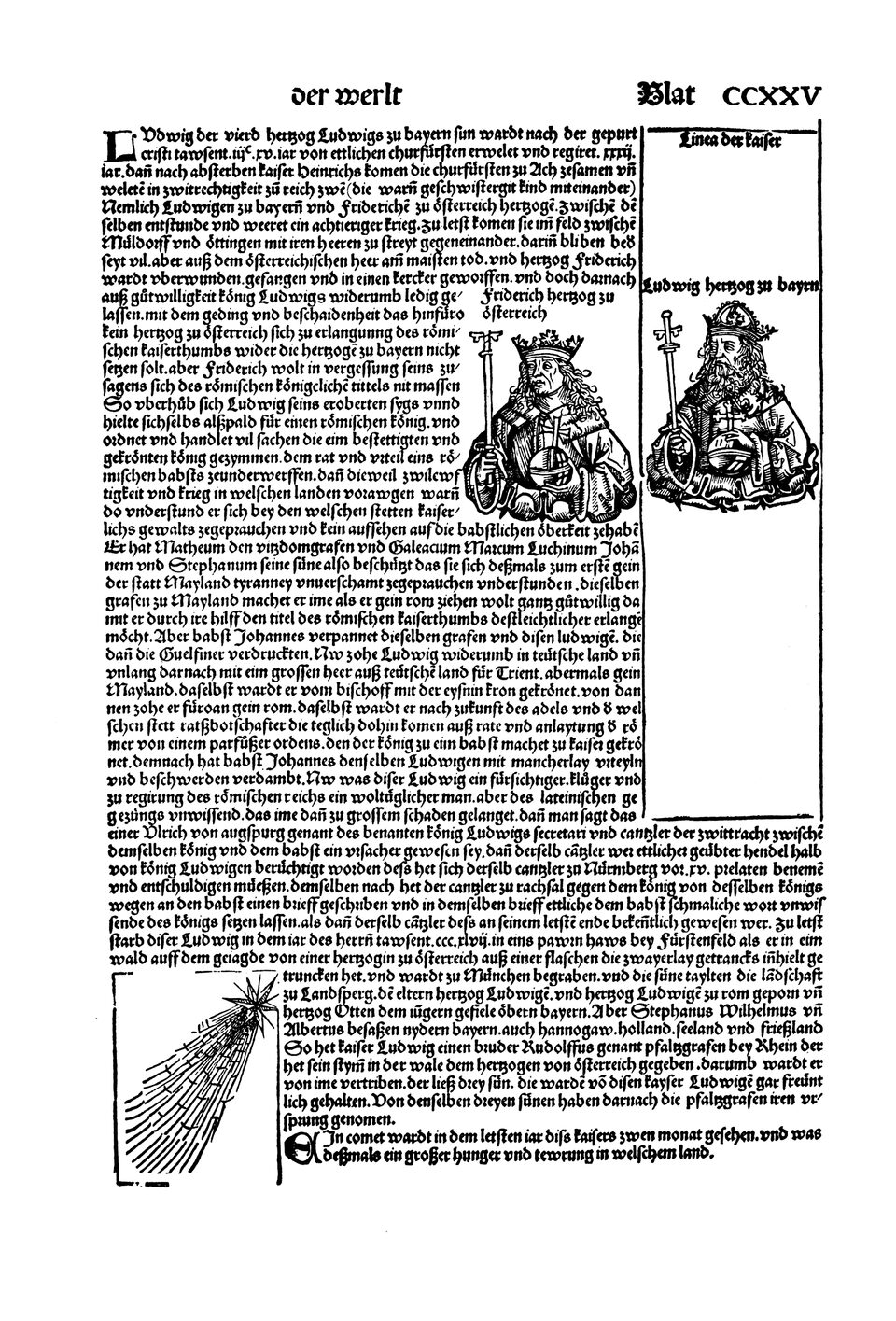 Schedelsche Weltchronik Blatt 225, rechte Seite