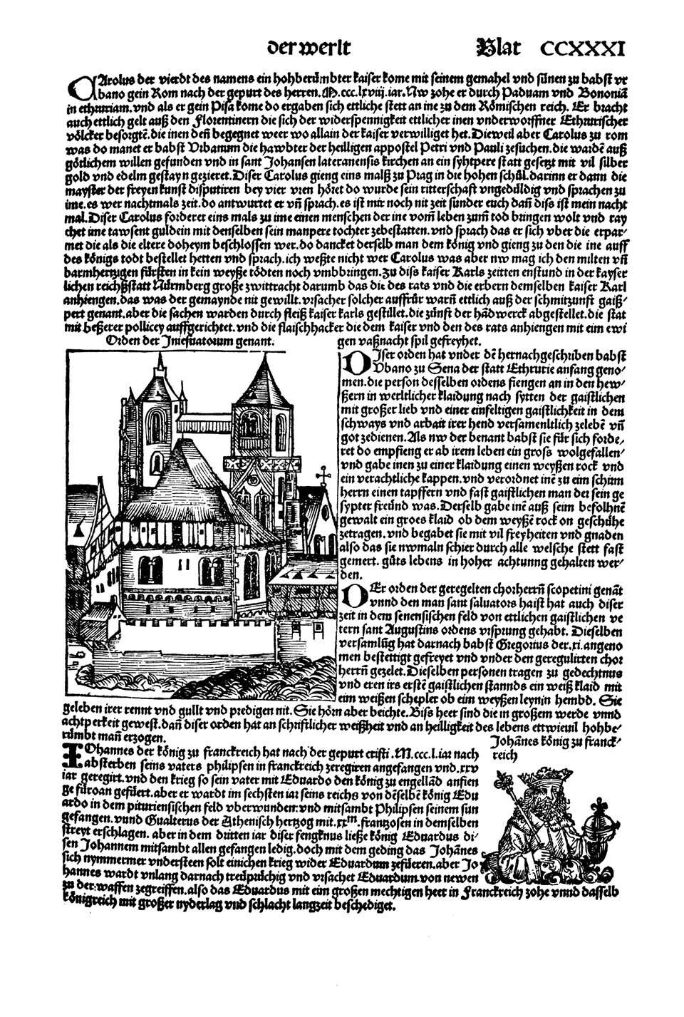 Schedelsche Weltchronik Blatt 231, rechte Seite