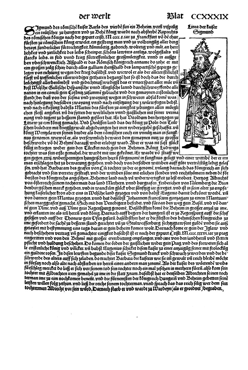 Schedelsche Weltchronik Blatt 239, rechte Seite