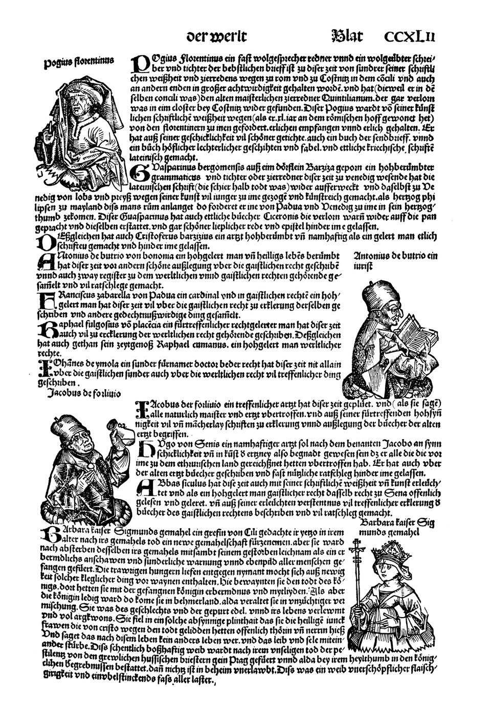 Schedelsche Weltchronik Blatt 242, rechte Seite