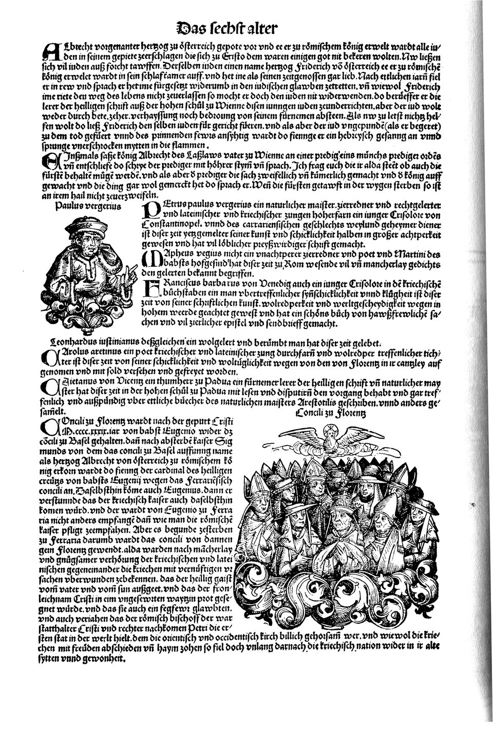 Schedelsche Weltchronik Blatt 245, linke Seite