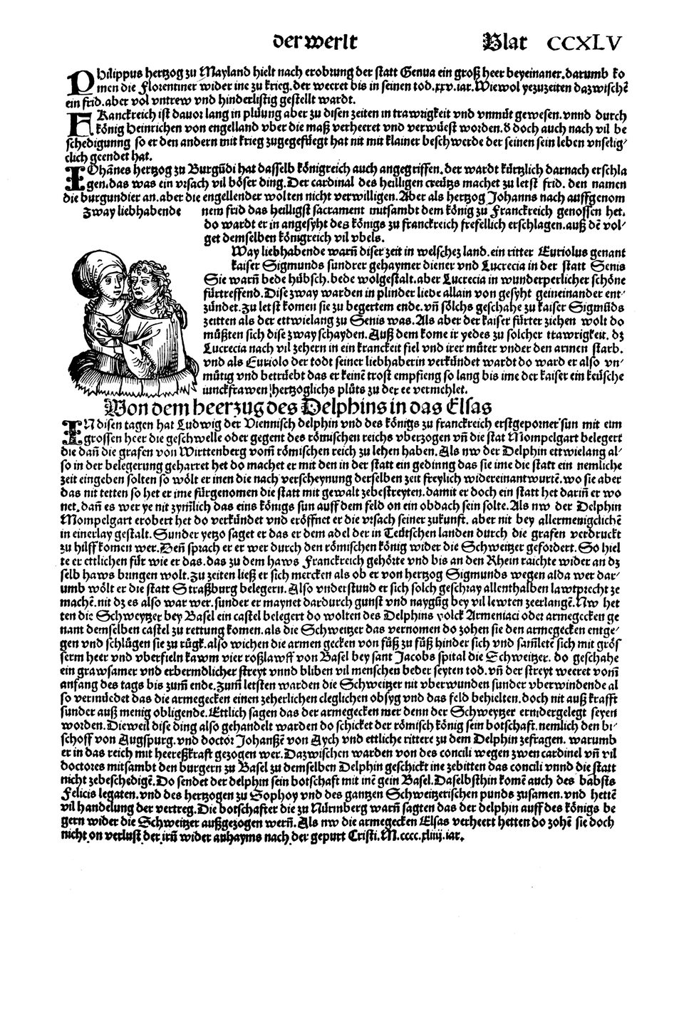 Schedelsche Weltchronik Blatt 245, rechte Seite