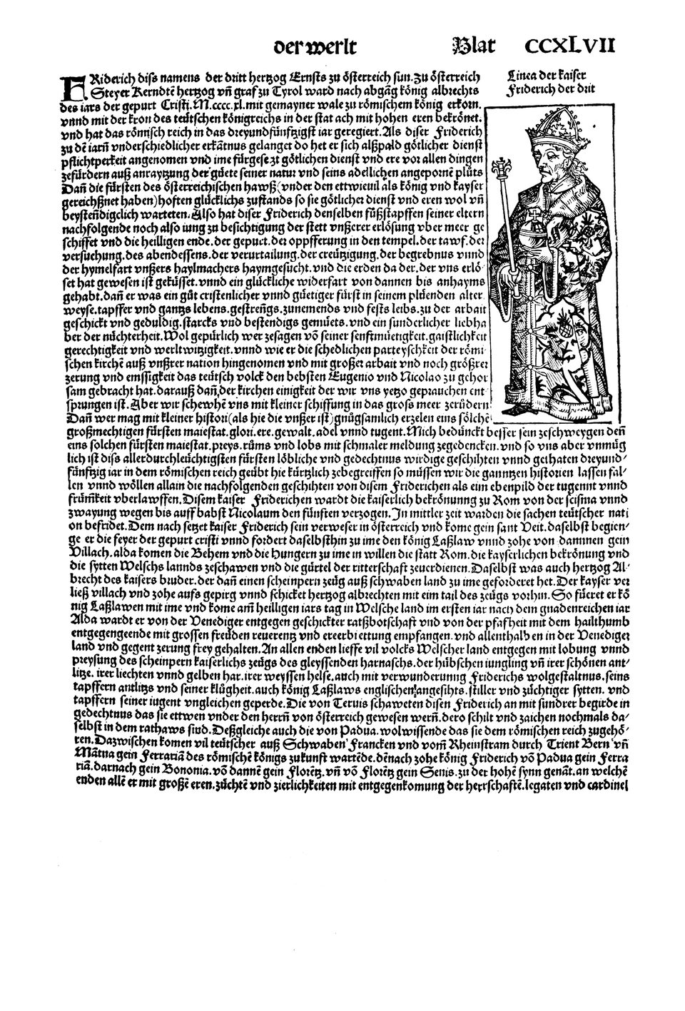 Schedelsche Weltchronik Blatt 247, rechte Seite