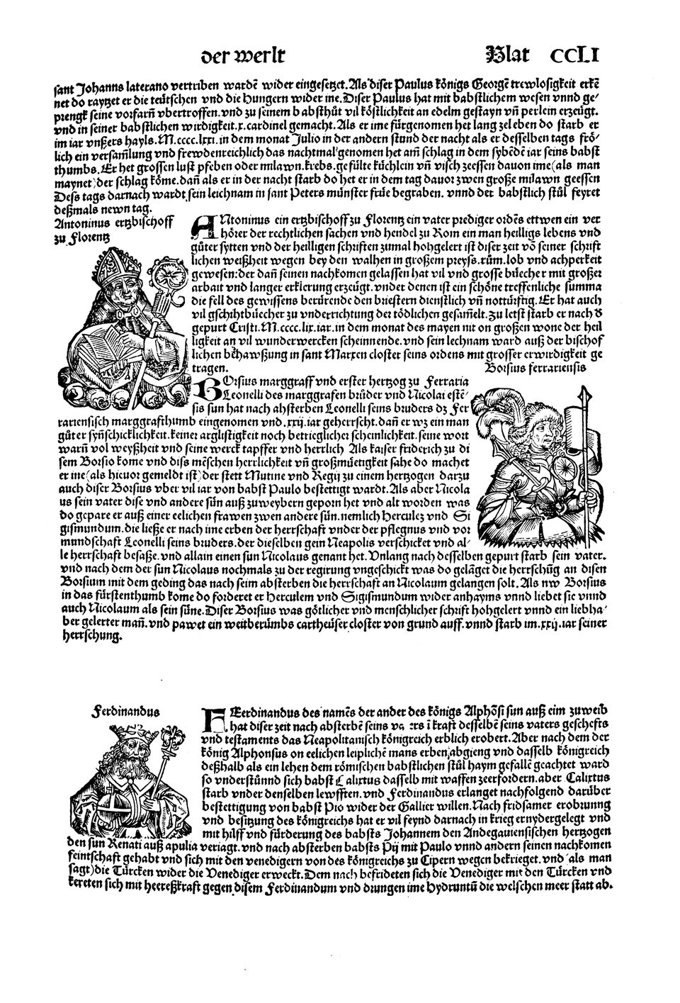 Schedelsche Weltchronik Blatt 251, rechte Seite