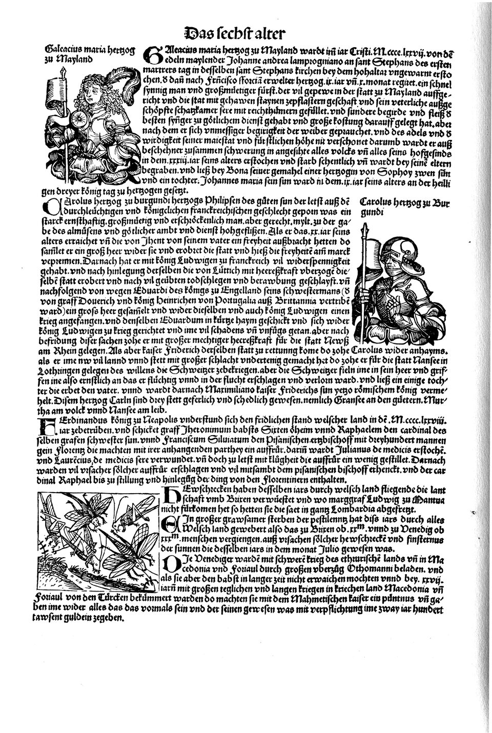 Schedelsche Weltchronik Blatt 256, linke Seite