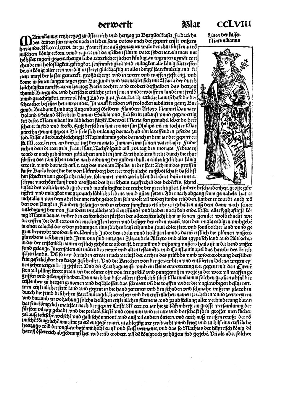 Schedelsche Weltchronik Blatt 258, rechte Seite